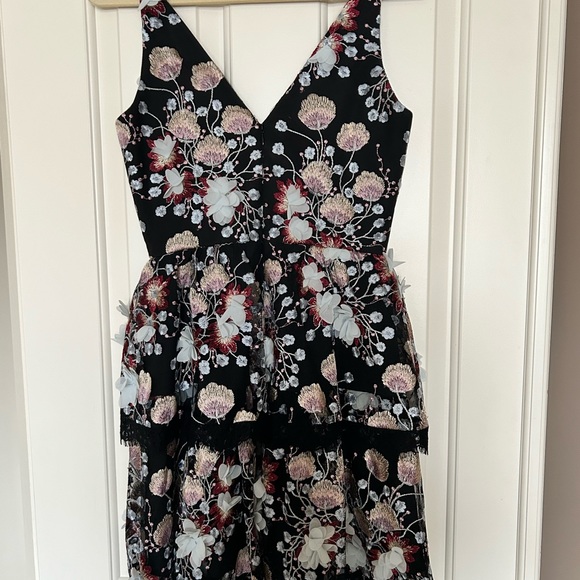 Worn one! Dress The Population floral lace dress purchased at Saks Fifth Ave - Picture 3 of 7